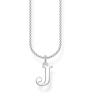 Thomas Sabo Ladies 925 Sterling Silver Initial J Necklace 38-45cm Length Thomas Sabo Ladies 925 Sterling Silver Initial J Necklace 38-45cm Length