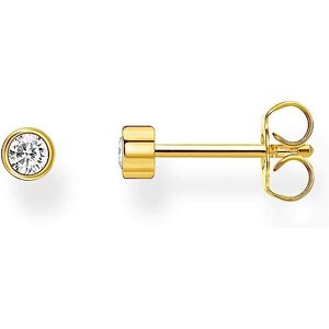 Thomas Sabo Women Single Stud Earring White Stone 925 Sterling Silver Thomas Sabo Women Single Stud Earring White Stone 925 Sterling Silver
