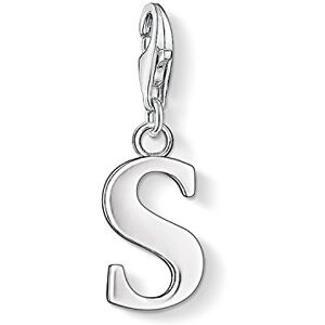 Thomas Sabo Women Charm Pendant Letter S Charm Club 925 Sterling Silver 0193-001-12 Thomas Sabo Women Charm Pendant Letter S Charm Club 925 Sterling Silver 0193-001-12