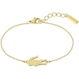 Lacoste Women's CROCODILE Collection Chain Bracelet in Yellow Gold with a Crocodile-Shaped Charm 2040047 Lacoste Women's CROCODILE Collection Chain Bracelet in Yellow Gold with a Crocodile-Shaped Charm 2040047