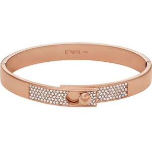 Emporio Armani Women's Rose Gold-Tone Stainless Steel with Crystals Setted Bangle Bracelet, EGS3089221 Emporio Armani Women's Rose Gold-Tone Stainless Steel with Crystals Setted Bangle Bracelet, EGS3089221