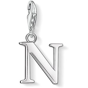Thomas Sabo Women Charm Pendant Letter N Charm Club 925 Sterling Silver 0188-001-12 Thomas Sabo Women Charm Pendant Letter N Charm Club 925 Sterling Silver 0188-001-12