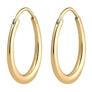 Elli Earrings Women Creole Oval Elegant Basic in 925 Sterling Silver Elli Earrings Women Creole Oval Elegant Basic in 925 Sterling Silver