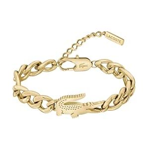 Lacoste For Men and Women CROCODILE Collection Chain Bracelet in Yellow Gold with a Crocodile-Shaped Charm 2040374 Lacoste For Men and Women CROCODILE Collection Chain Bracelet in Yellow Gold with a Crocodile-Shaped Charm 2040374