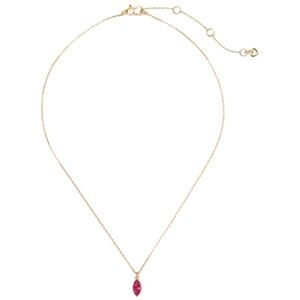Kate Spade New York SIGNATURE SOLITAIRE Boxed Studs and Pendant Set, Ruby/Gold Kate Spade New York SIGNATURE SOLITAIRE Boxed Studs and Pendant Set, Ruby/Gold