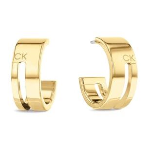 Calvin Klein Women's GEOMETRIC C Shape Earrings in Yellow Gold 35000676 Calvin Klein Women's GEOMETRIC C Shape Earrings in Yellow Gold 35000676