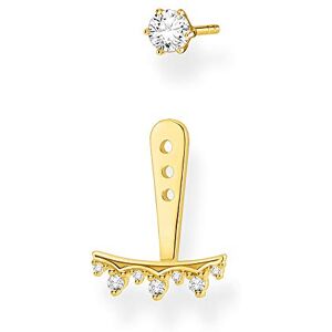 Thomas Sabo Women Single Stud Earring White Stones 925 Sterling Silver Thomas Sabo Women Single Stud Earring White Stones 925 Sterling Silver