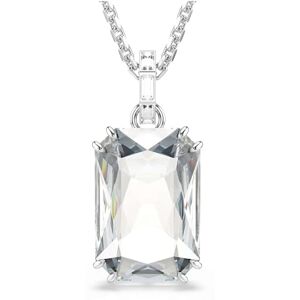 Swarovski Millenia Pendant Necklace, Clear Octagon-Cut Crystal in a Rhodium-Finished Setting, Part of the Millenia Collection Swarovski Millenia Pendant Necklace, Clear Octagon-Cut Crystal in a Rhodium-Finished Setting, Part of the Millenia Collection