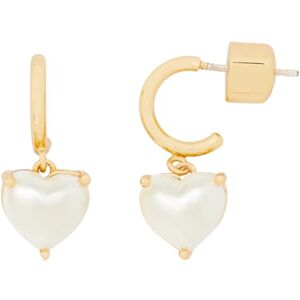 Kate Spade New York Heart Huggies, Pearl Kate Spade New York Heart Huggies, Pearl