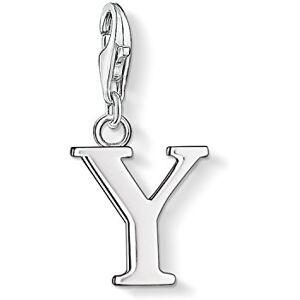 Thomas Sabo Women Charm Pendant Letter A-Z Charm Club Silver 925 Sterling Silver, Letter Y Thomas Sabo Women Charm Pendant Letter A-Z Charm Club Silver 925 Sterling Silver, Letter Y