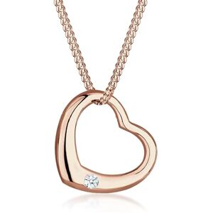 DIAMORE Elli DIAMONDS Necklace Women Heart Pendant Classic with Diamond (0.03 ct.) in 925 Sterling Silver DIAMORE Elli DIAMONDS Necklace Women Heart Pendant Classic with Diamond (0.03 ct.) in 925 Sterling Silver