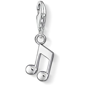 Thomas Sabo Women Charm Pendant Note Charm Club 925 Sterling Silver 0846-001-13 Thomas Sabo Women Charm Pendant Note Charm Club 925 Sterling Silver 0846-001-13
