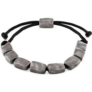 Calvin Klein Men's CK METALLIC WAVES Collection Nylon Bracelet with GunMetal Ion Plating (IP) 35100034 Calvin Klein Men's CK METALLIC WAVES Collection Nylon Bracelet with GunMetal Ion Plating (IP) 35100034