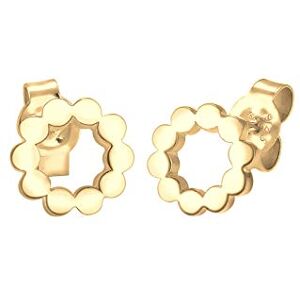 Elli Women Circle Geo Minimal 925 Silver Gold Plated Earrings 0303981617 Elli Women Circle Geo Minimal 925 Silver Gold Plated Earrings 0303981617
