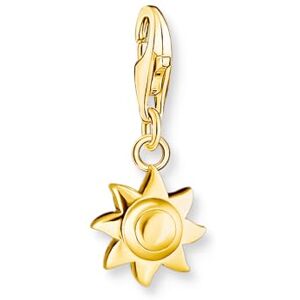 Thomas Sabo Charm Club Charm pendant sun gold plated 18k gold plating Recycled 925 silver, Women, 2024-413-39 Thomas Sabo Charm Club Charm pendant sun gold plated 18k gold plating Recycled 925 silver, Women, 2024-413-39