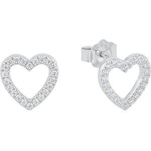 s.Oliver Stud earrings Women Ear jewelry, with Zirconia synth., 0,9 cm, Silver, Heart, Comes in jewelry gift box, 2017259 s.Oliver Stud earrings Women Ear jewelry, with Zirconia synth., 0,9 cm, Silver, Heart, Comes in jewelry gift box, 2017259
