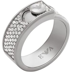 Emporio Armani Women's Stainless Steel with Crystals Setted Band Ring, EGS30910408 Emporio Armani Women's Stainless Steel with Crystals Setted Band Ring, EGS30910408