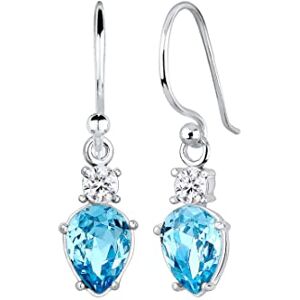 Elli Earrings Drop Oval Solitaire Crystals 925 Sterling Silver Elli Earrings Drop Oval Solitaire Crystals 925 Sterling Silver