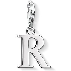 Thomas Sabo Women Charm Pendant Letter R Charm Club 925 Sterling Silver 0192-001-12 Thomas Sabo Women Charm Pendant Letter R Charm Club 925 Sterling Silver 0192-001-12