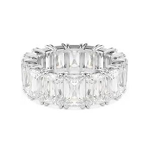Swarovski Matrix Vittore ring, Baguette cut, White, Rhodium plated Swarovski Matrix Vittore ring, Baguette cut, White, Rhodium plated