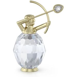 Swarovski Zodiac Sagittarius Figurine, Clear Faceted Crystal and Engraved Gold-Tone Metal, Part of the Zodiac Collection Swarovski Zodiac Sagittarius Figurine, Clear Faceted Crystal and Engraved Gold-Tone Metal, Part of the Zodiac Collection