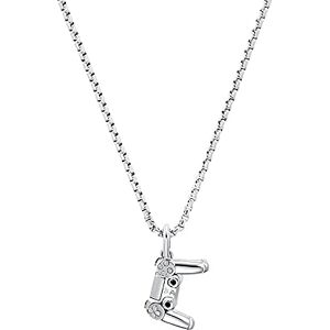s.Oliver necklace with pendant stainless steel boys' children's necklace, 40+3 cm, silver, controller, comes in jewelry gift box s.Oliver necklace with pendant stainless steel boys' children's necklace, 40+3 cm, silver, controller, comes in jewelry gift box