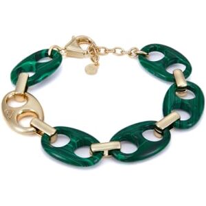 Emporio Armani Women's stainless steel or brass with Gold tone lobster clasp closure bracelet Emporio Armani Women's stainless steel or brass with Gold tone lobster clasp closure bracelet