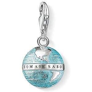 Thomas Sabo Women Charm Pendant Globe Charm Club 925 Sterling Silver 0754-007-1 Thomas Sabo Women Charm Pendant Globe Charm Club 925 Sterling Silver 0754-007-1