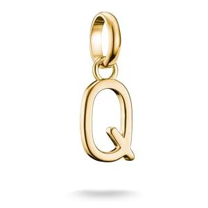 Thomas Sabo Charm Club Connect CC1223-413-39 18K Gold Plated 925 Silver Recycled Letter Q Pendant Thomas Sabo Charm Club Connect CC1223-413-39 18K Gold Plated 925 Silver Recycled Letter Q Pendant