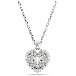 Swarovski Hyperbola pendant, Heart, White, Rhodium plated Swarovski Hyperbola pendant, Heart, White, Rhodium plated