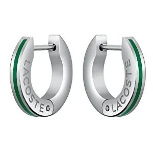 Lacoste Men's BASELINE Collection Hinge Earrings in Stainless Steel 2040087 Lacoste Men's BASELINE Collection Hinge Earrings in Stainless Steel 2040087