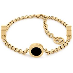 Tommy Hilfiger Jewelry Women's Bracelet in Yellow Gold with Black Onyx 2780659 Tommy Hilfiger Jewelry Women's Bracelet in Yellow Gold with Black Onyx 2780659