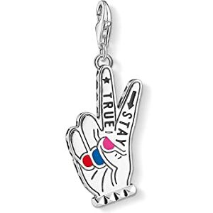 Thomas Sabo Women Charm Pendant Stay True Charm Club 925 Sterling Silver 1752-007-7 Thomas Sabo Women Charm Pendant Stay True Charm Club 925 Sterling Silver 1752-007-7