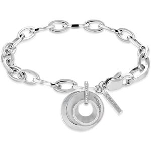 Calvin Klein Women's PLAYFUL CIRCULAR SHIMMER Collection Chain Bracelet Embellished with Crystals 35000156 Calvin Klein Women's PLAYFUL CIRCULAR SHIMMER Collection Chain Bracelet Embellished with Crystals 35000156