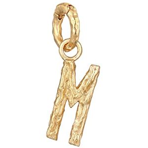 Elli Pendants Ladies Letter M Organic Look In 925 Sterling Silver Gold Plated Elli Pendants Ladies Letter M Organic Look In 925 Sterling Silver Gold Plated