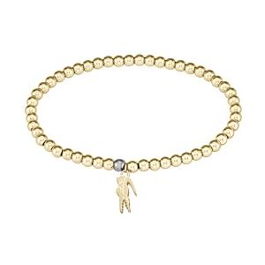 Lacoste Women's ORBE Collection Beaded Bracelet in Yellow Gold with a Crocodile-Shaped Charm 2040334 Lacoste Women's ORBE Collection Beaded Bracelet in Yellow Gold with a Crocodile-Shaped Charm 2040334