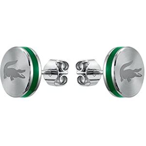 Lacoste Men's BASELINE Collection Stud Earrings in Stainless Steel 2040085 Lacoste Men's BASELINE Collection Stud Earrings in Stainless Steel 2040085