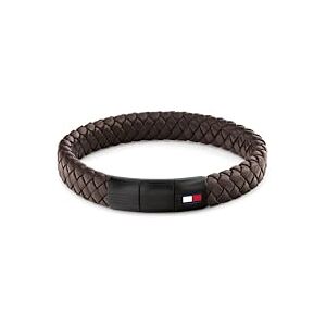 Tommy Hilfiger Jewelry Men's Braided Leather Bracelet Brown 2790661 Tommy Hilfiger Jewelry Men's Braided Leather Bracelet Brown 2790661