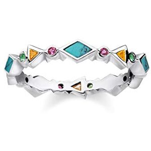 Thomas Sabo Ring Colored Stones 925 Sterling Silver TR2229-984-7-52 Thomas Sabo Ring Colored Stones 925 Sterling Silver TR2229-984-7-52