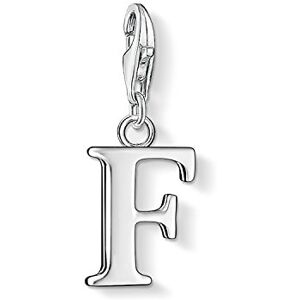 Thomas Sabo Women Charm Pendant Letter F Charm Club 925 Sterling Silver 0180-001-12 Thomas Sabo Women Charm Pendant Letter F Charm Club 925 Sterling Silver 0180-001-12
