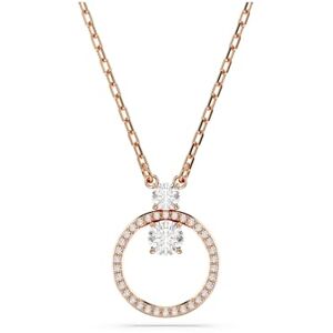 Swarovski Constella pendant, Round cut, White, Rose gold-tone plated Swarovski Constella pendant, Round cut, White, Rose gold-tone plated