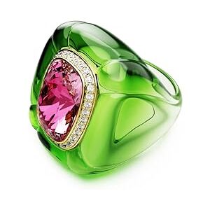 Swarovski Dulcis cocktail ring, Cushion cut, Pavé, Multicolored Swarovski Dulcis cocktail ring, Cushion cut, Pavé, Multicolored