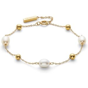 Olivia Burton Women's BY THE SEA PEARL Collection Beaded Bracelet in Yellow Gold with Freswater Pearls 24100202 Olivia Burton Women's BY THE SEA PEARL Collection Beaded Bracelet in Yellow Gold with Freswater Pearls 24100202