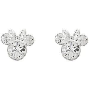 Disney Minnie Mouse Clear April Birthstone sterling silver Crystal Earrings E905162RAPRL Disney Minnie Mouse Clear April Birthstone sterling silver Crystal Earrings E905162RAPRL