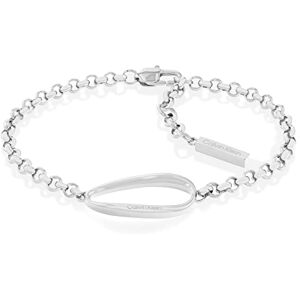 Calvin Klein Women's PLAYFUL ORGANIC SHAPES Collection Bracelet in Stainless Steel with a Charm 35000357 Calvin Klein Women's PLAYFUL ORGANIC SHAPES Collection Bracelet in Stainless Steel with a Charm 35000357