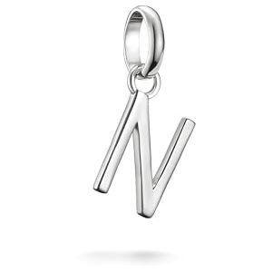 Thomas Sabo Charm Club Connect CC1220-001-21 Recycled Sterling Silver Letter N Charm Thomas Sabo Charm Club Connect CC1220-001-21 Recycled Sterling Silver Letter N Charm