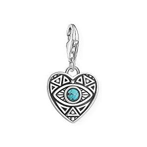 Thomas Sabo Women Charm Pendant Heart Turquoise Eye Charm Club 925 Sterling Silver 1780-646-17 Thomas Sabo Women Charm Pendant Heart Turquoise Eye Charm Club 925 Sterling Silver 1780-646-17