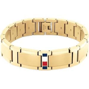 Tommy Hilfiger Jewelry Men's Link Bracelet in Yellow Gold with the Iconic Flag 2790658 Tommy Hilfiger Jewelry Men's Link Bracelet in Yellow Gold with the Iconic Flag 2790658