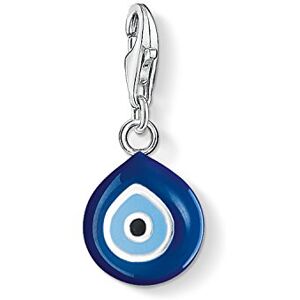 Thomas Sabo Women Charm Pendant Turkish Eye Charm Club 925 Sterling Silver 0829-007-1 Thomas Sabo Women Charm Pendant Turkish Eye Charm Club 925 Sterling Silver 0829-007-1