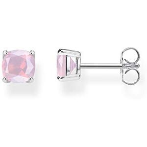 Thomas Sabo Women's 925 Sterling Silver Stud Earrings with Pink Opal, H2104-699-7 Thomas Sabo Women's 925 Sterling Silver Stud Earrings with Pink Opal, H2104-699-7
